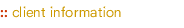 client information