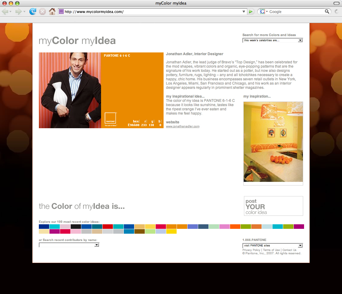 myColor myIdea community Web site image