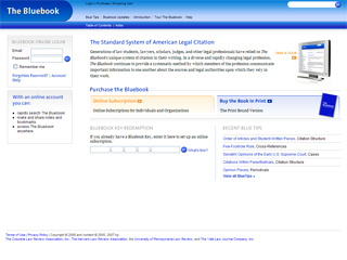 The Bluebook Online image