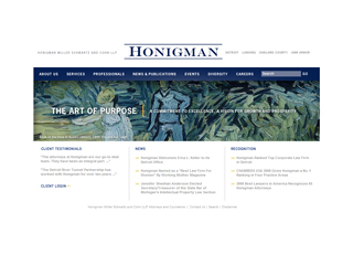 Honigman Miller Schwartz and Cohn Website image