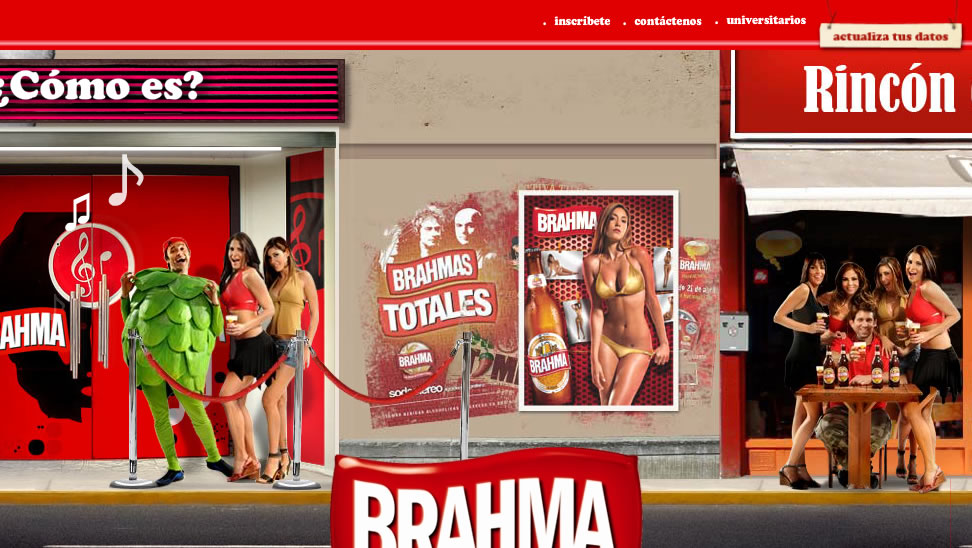 Brahma Beer website for Peru image