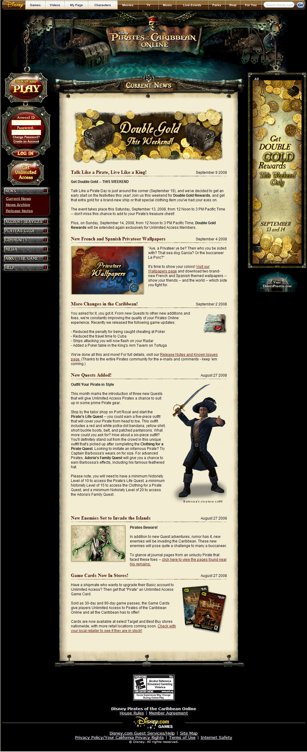 Pirates of the Caribbean Online image