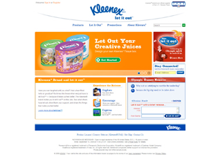 Kleenex.com (North America and United Kingdom) image