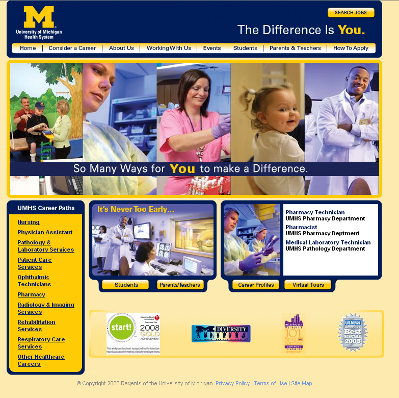 University of Michigan Health System Careers Site image