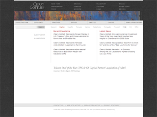 Cleary Gottlieb Steen & Hamilton Website image