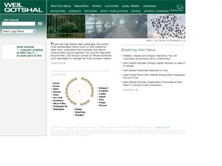 Weil Gotshal & Manges Website image