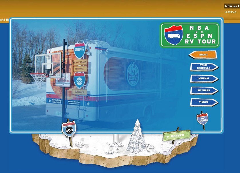 The NBA on ESPN RV Tour image