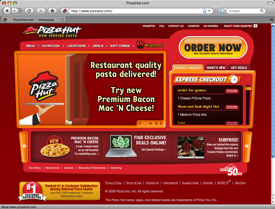 PizzaHut.com image