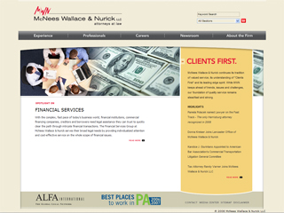 McNees Wallace & Nurick Website image