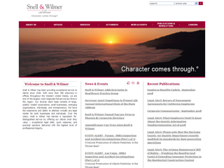Snell & Wilmer Website image