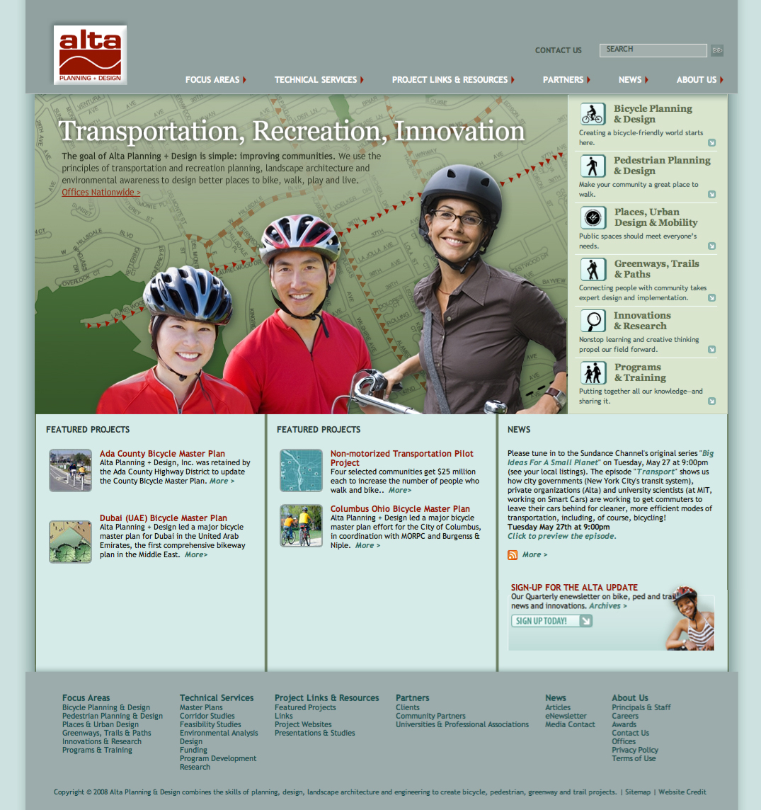 Alta Planning and Design Website image