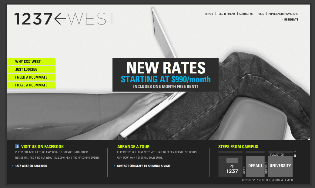 1237West Web site image