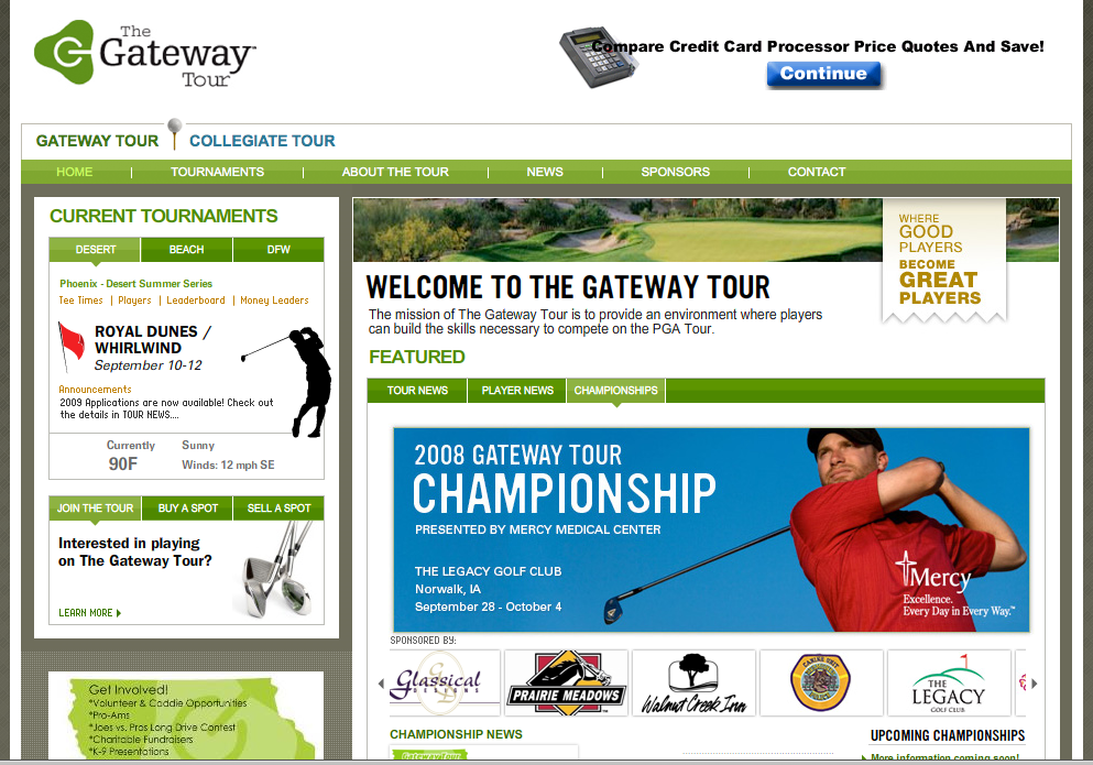 Gateway Tour Web site image