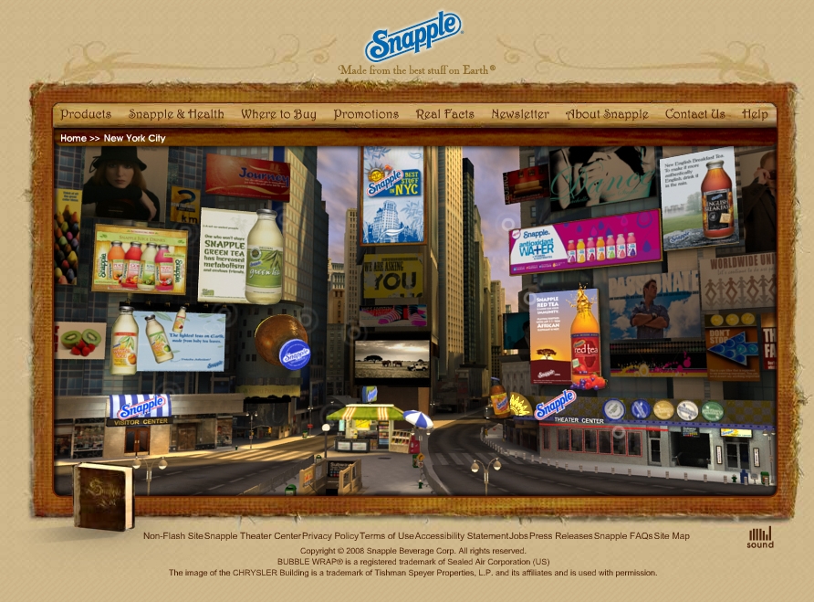 Snapple Site Redesign image