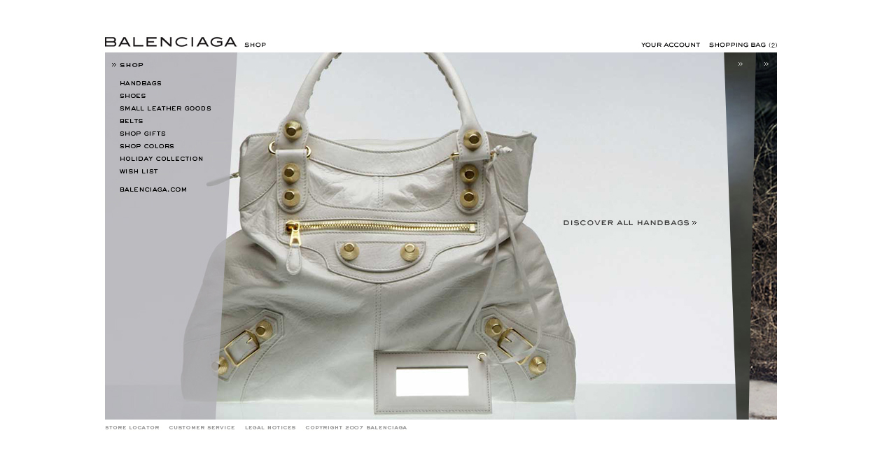 Balenciaga eCommerce Shop image