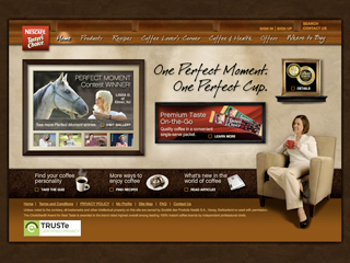 Tasters Choice Website image