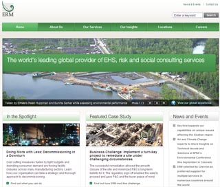 Environmental Resources Management (ERM) Global Website image