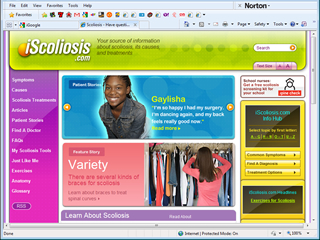 iScoliosis.com - Patient Education Web Site image