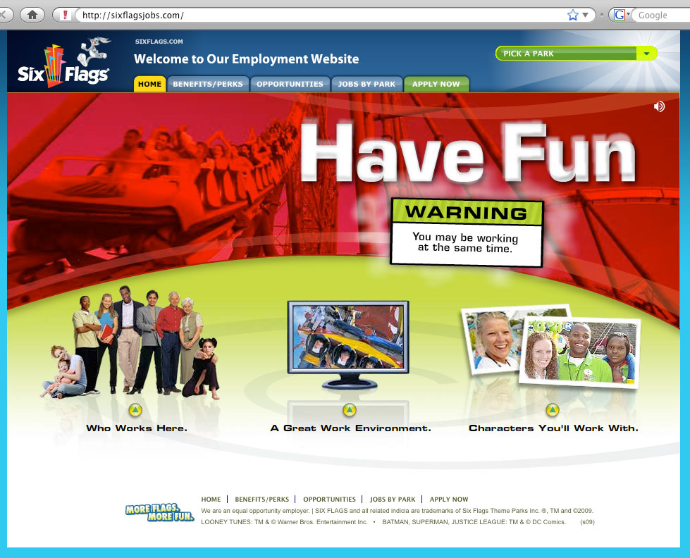 Have Fun - Six Flags Employment Website image