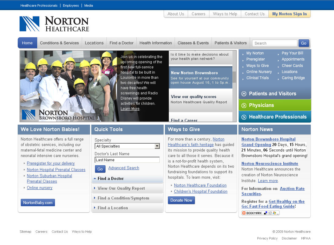 NortonHealthcare.com image