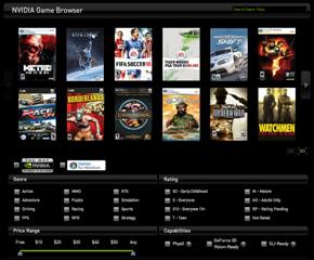 NVIDIA Game Browser image