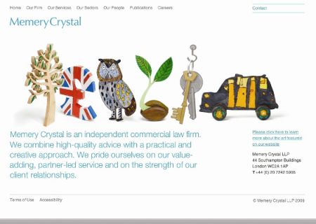 Memery Crystal Website image