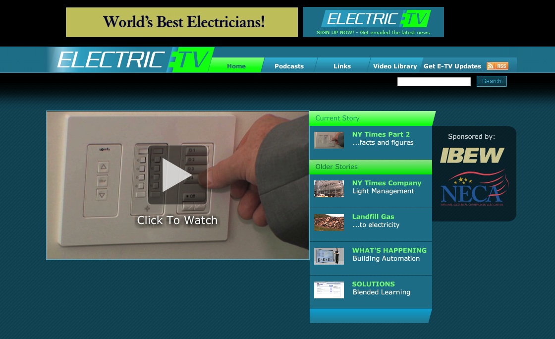 Electric TV image