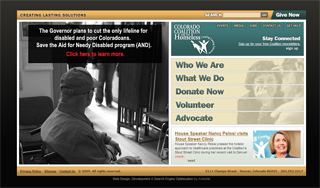 Colorado Coalition for the Homeless Web Site image