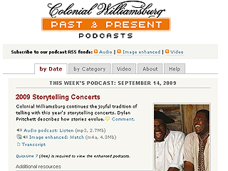 Colonial Williamsburg Podcasts image
