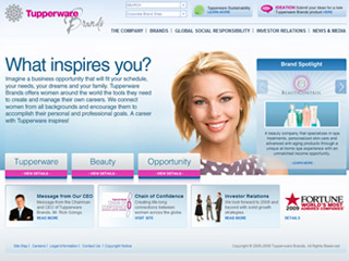 Tupperware Brands Website Redesign image