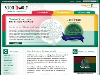SchoolWorld Corporate Website image