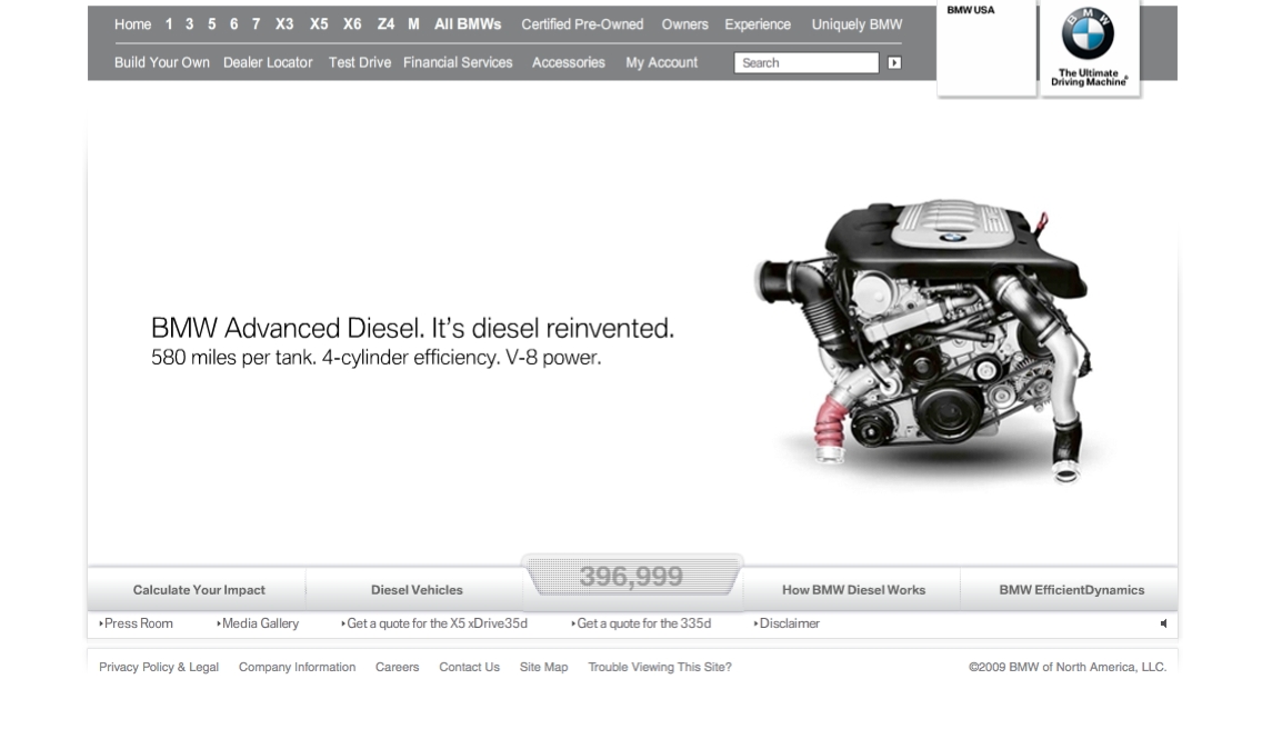 BMW Diesel Microsite image