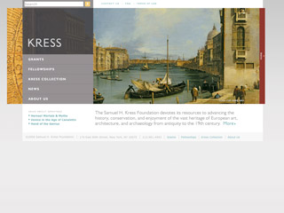 Samuel H. Kress Foundation Website image