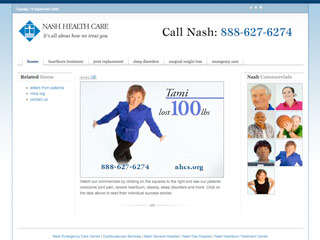 Nash Health Care Systems Microsite image