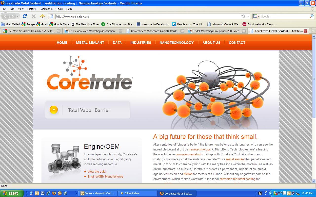 Coretrate Web Site Design image