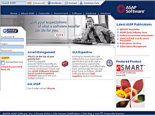 ASAP Software Corporate Web Site image