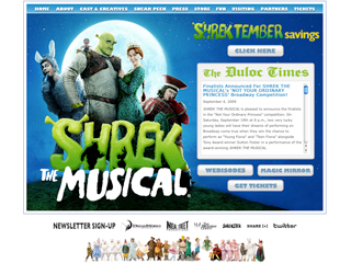 Official Site for Shrek The Musical image