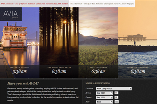 Avia Hotels Website image