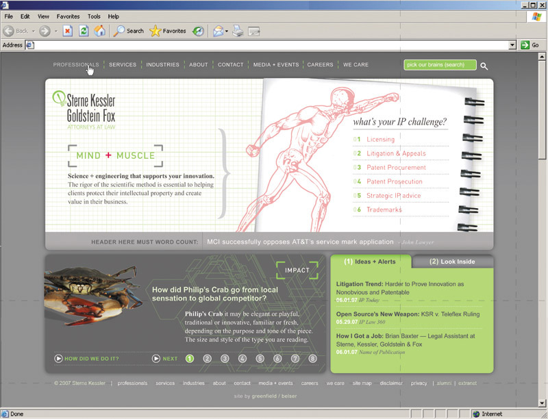 Sterne Kessler Web Site image