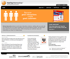 MorleyInteractive.com Web Site image