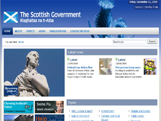 Scottish Government corporate website image