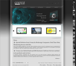Crema Website image