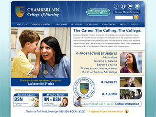 Chamberlain College of Nursing Corporate Website image