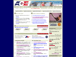 American Council on Exercise Web Site image