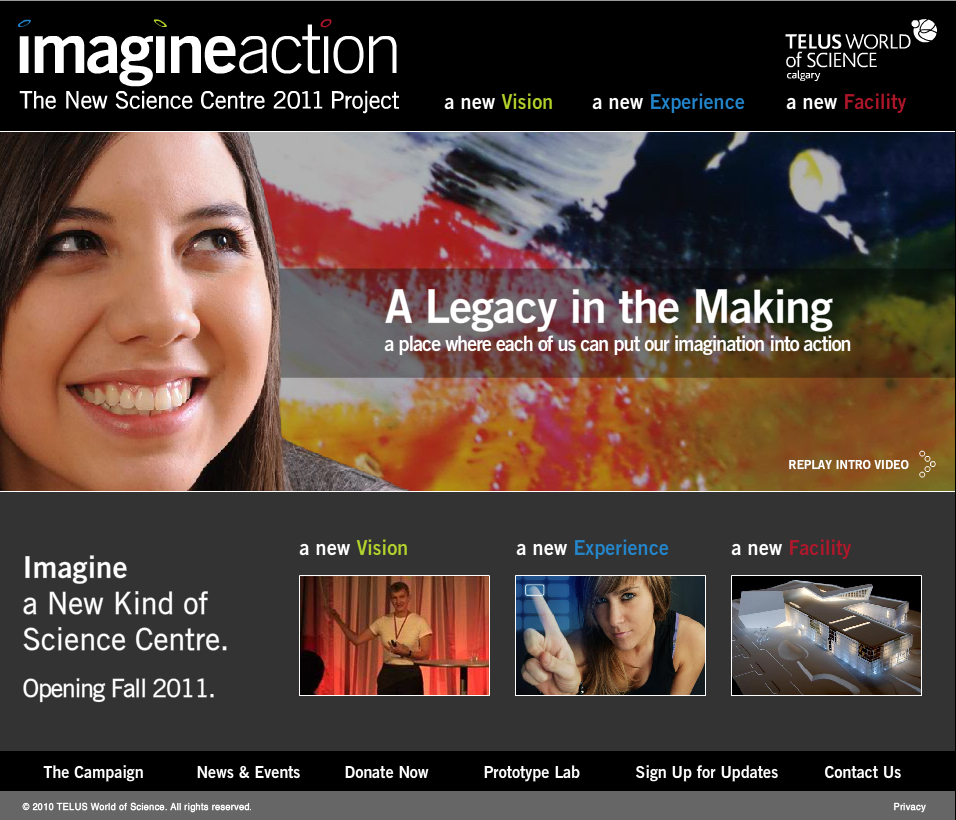 ImagineAction Microsite image