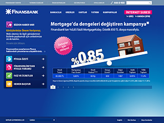 Finansbank Web Site image