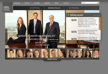 Gibbs & Bruns LLP Website image