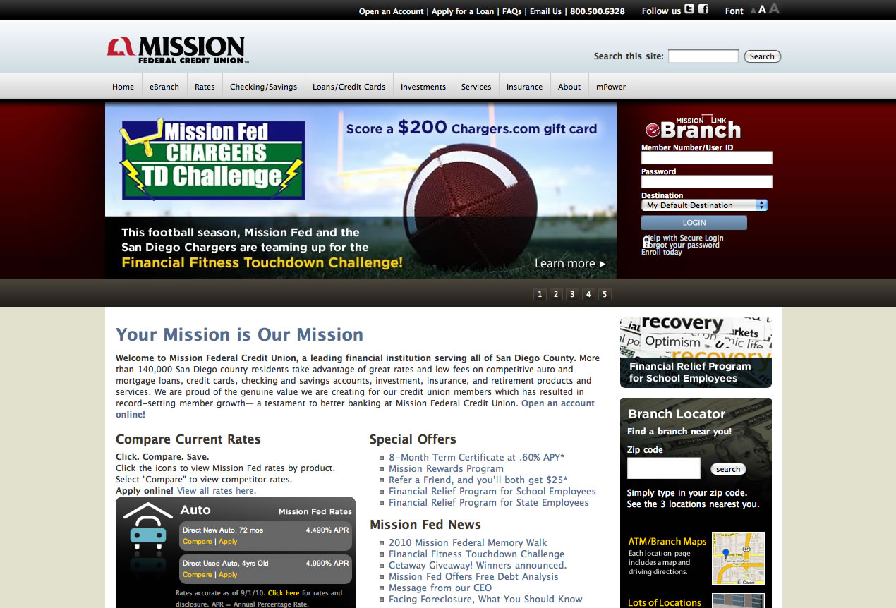 Mission Fed mPower Youth site image