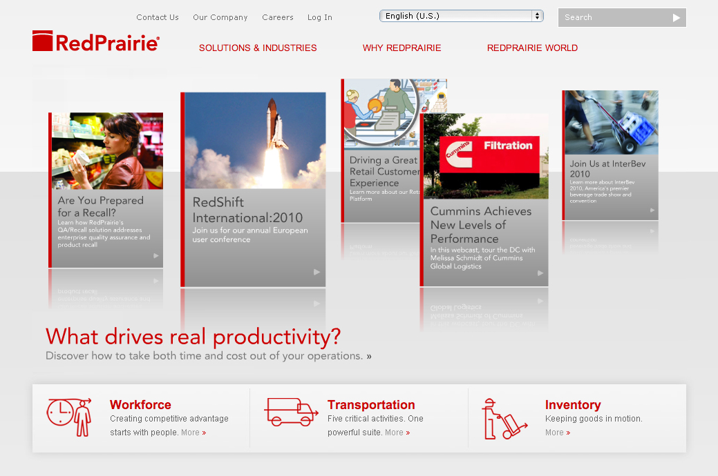RedPrairie Website image