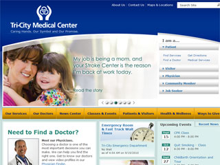 Tri-City Medical Center Website image